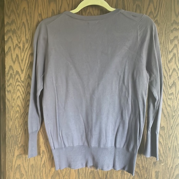 J. Crew Purple Gray‎ Crewneck Sweater Knit Medium - Picture 3 of 4